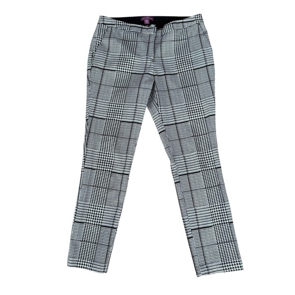 Savile Row Co. Houndstooth Career Dress Pants Womens Size 10 Black White - Picture 2 of 8
